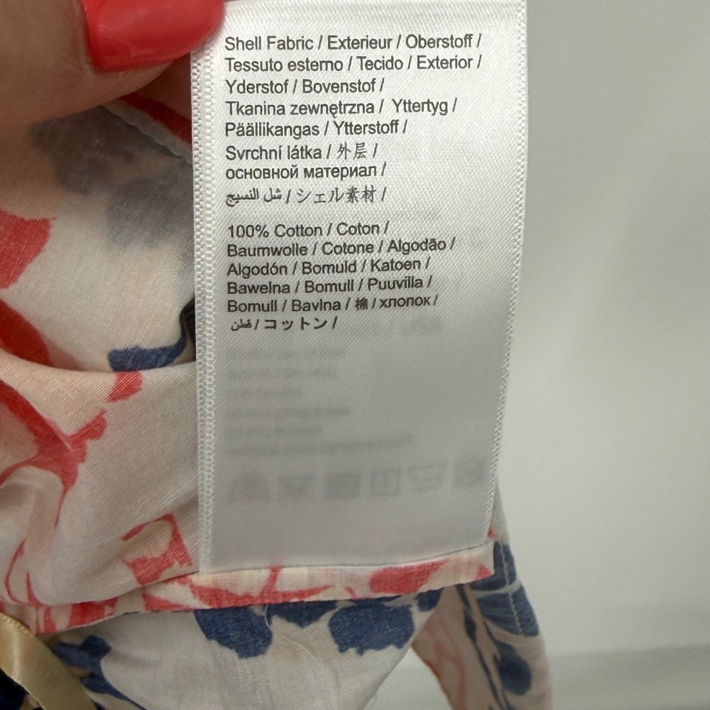 NWT Farm Rio Lobster Print 100% Cotton Pull-On Shorts Women Size Large - Picture 9 of 11